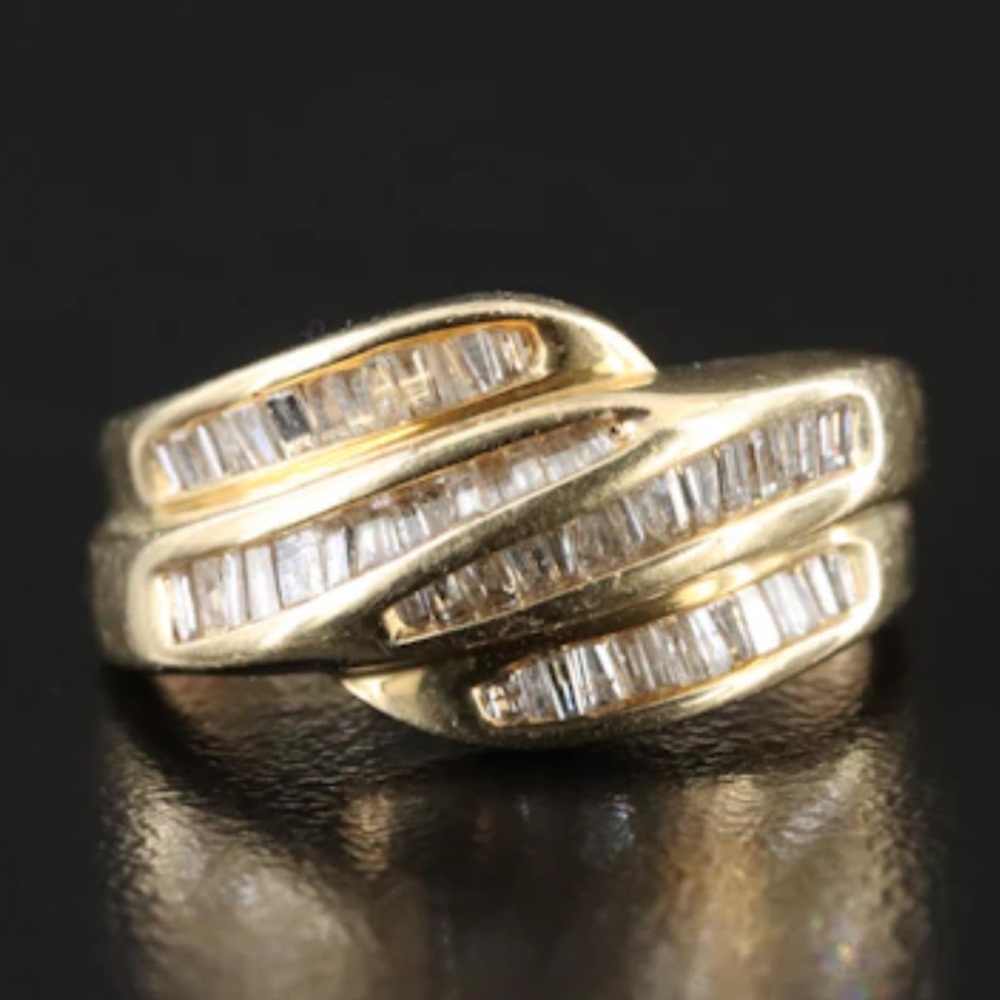14k gold diamond ring
